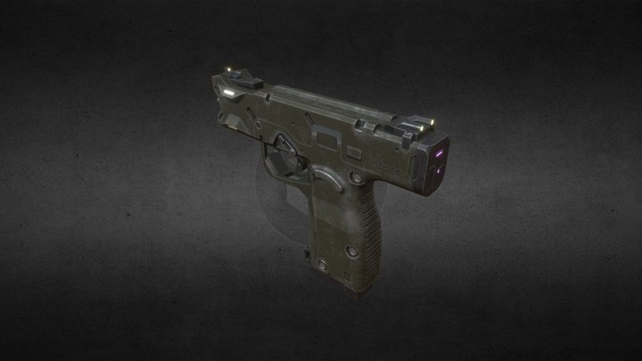 Handgun 3D Model