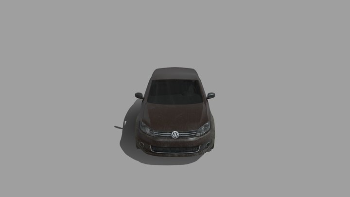 Wolksvagen polo lowpoly Free 3D Model