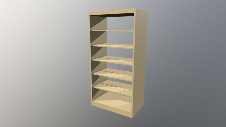 Bookshelf 2 3D Model