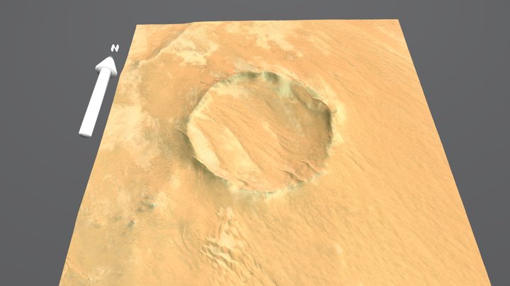 Roter Kamm, Karas, Namibia 3D Model
