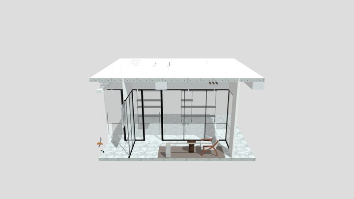 Creadev Scheme Island Shelving option 01 3D Model