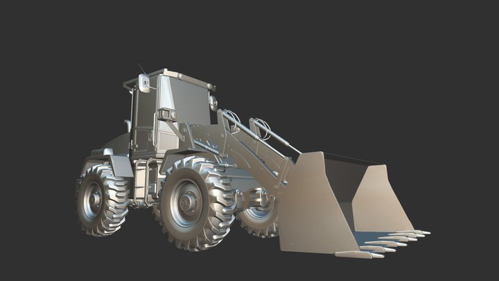 Wheel Loader 3D Model