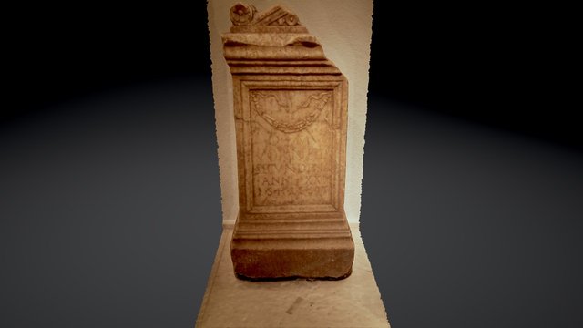 Ara funeraria romana (siglo I d.C.) 3D Model
