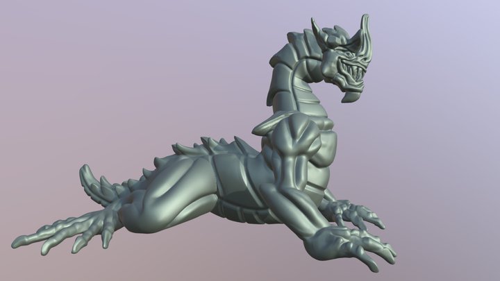 Nightmare Dragon 3D Model
