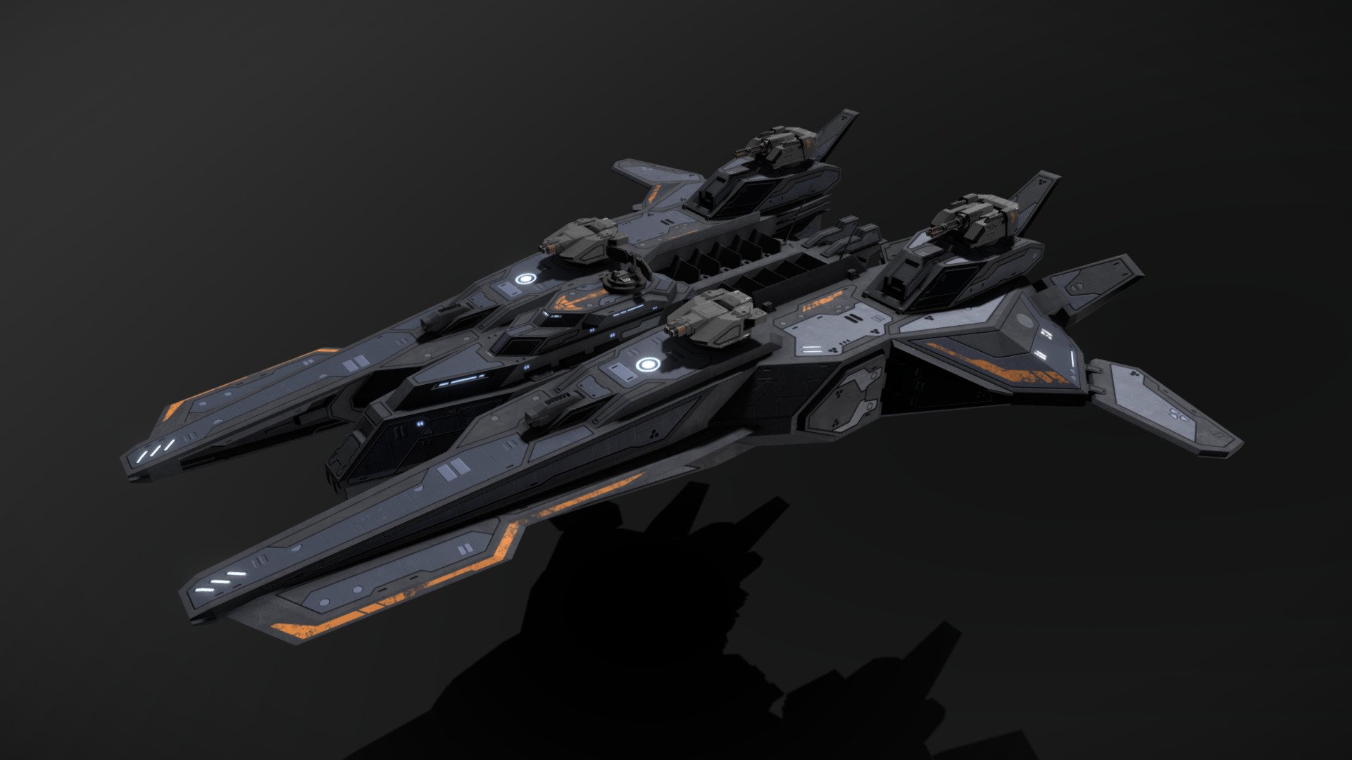 military space frigate