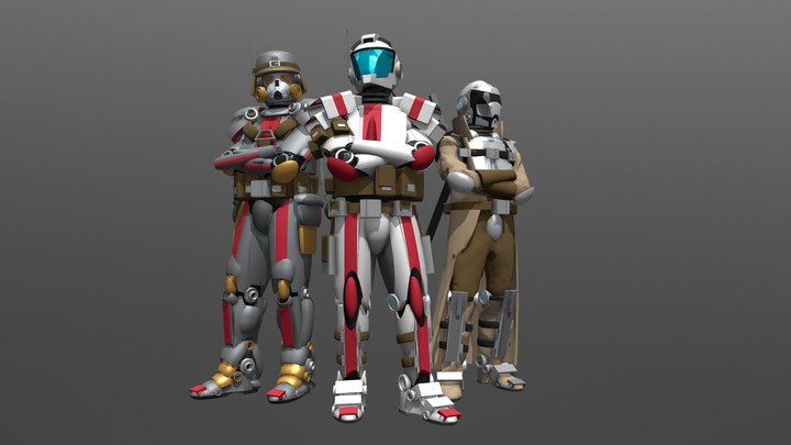 Spacial Exploration Squad # Tinker Team Up 3D Model