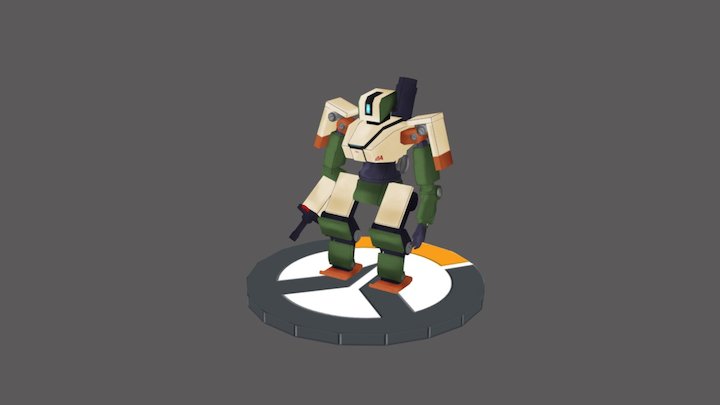 [Overwatch] Bastion Low Poly Model 3D Model