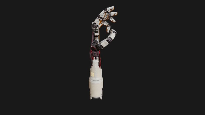 Retro Robo Hand 3D Model