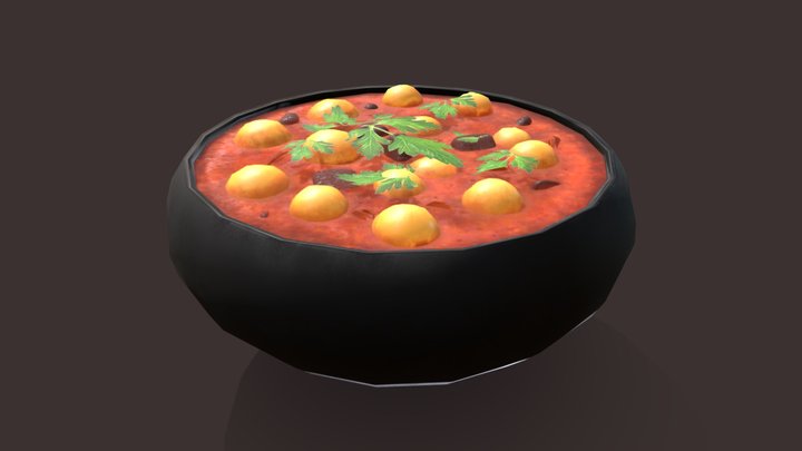 Medieval Tavern Soup FBX 3D Model