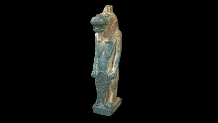 Goddess Taweret (Thoueris) figurine 3D Model