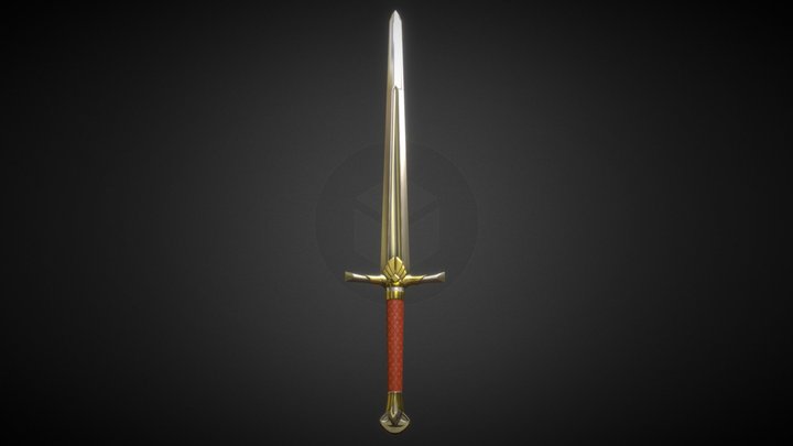 Fantasy Sword 3D Model