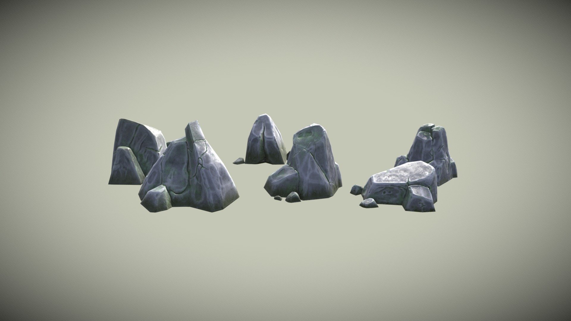 limestone rock set - Buy Royalty Free 3D model by Pancrudo14 [4f9e419 ...