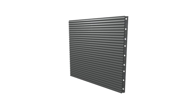WPL-SR2 Security Rated Louvre/Rainscreen 3D Model