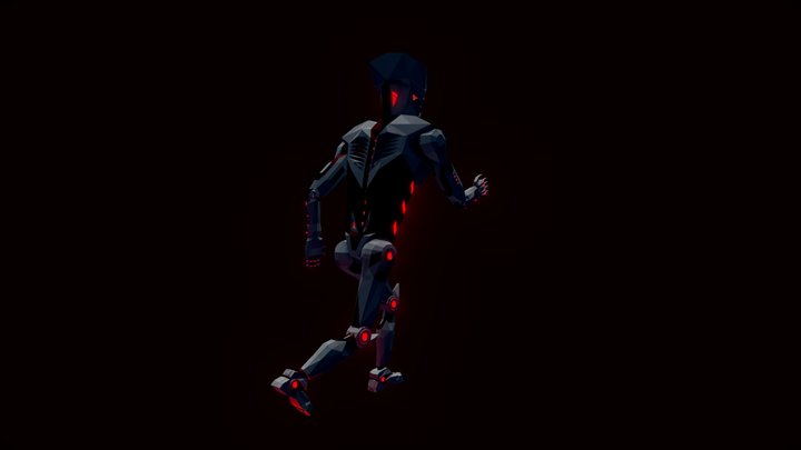 [BTE] Robot Running Animation (Draft) 3D Model