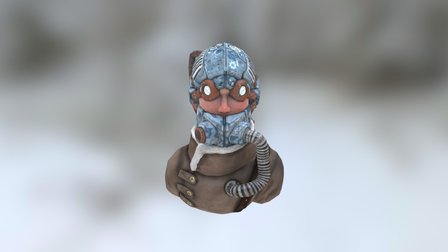 Soldier Bust 3D Model