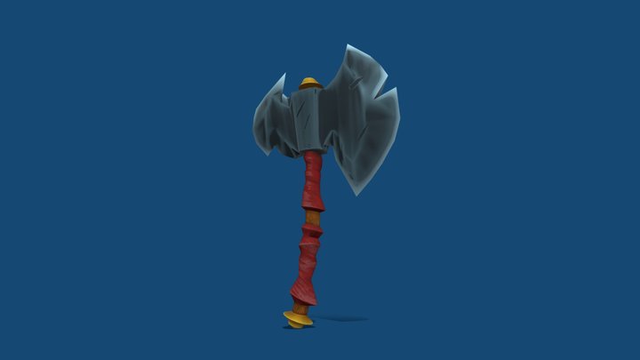 Stylized Axe 3D Model