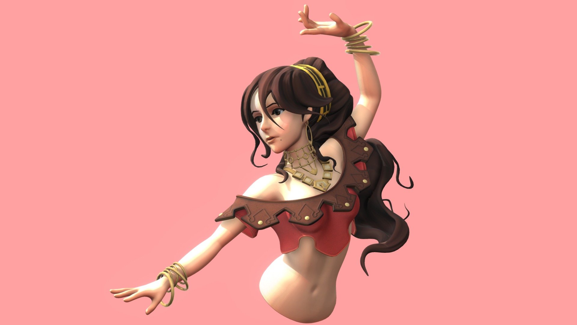 Primrose Azelhart Octopath Traveler 3d Model By Théo Malheuvre Theomalheuvre 4f9f88e 5289