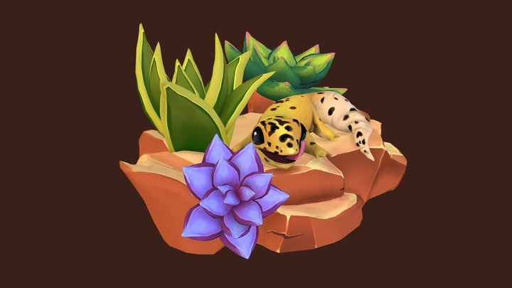 Ziggy the Gecko 3D Model