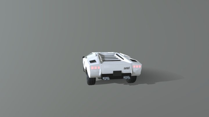 1974 Lamborghini Countach 3D Model