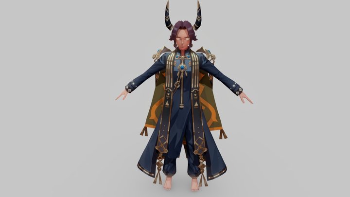 Eternal Return ZAHIR Skin 3D Model