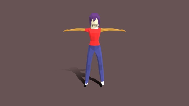 Low Polyted Idle 3D Model