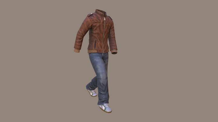 Eighties clothes 3D Model