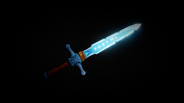 Ice Sword 3D Model