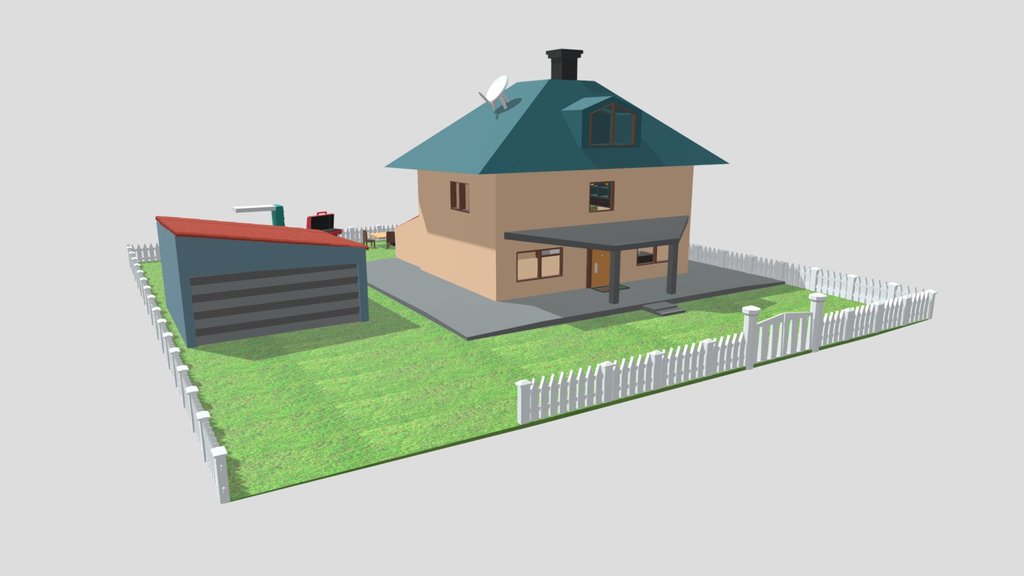 Detailed House 3d Model (Has İnterior)