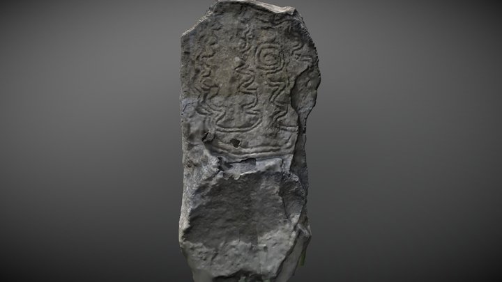 Bryn Celli Ddu - Carved Standing Stone 3D Model