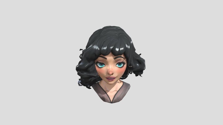 Dreamy Portrait 3D Model