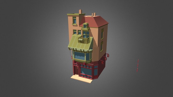 Game House Asset 3D Model