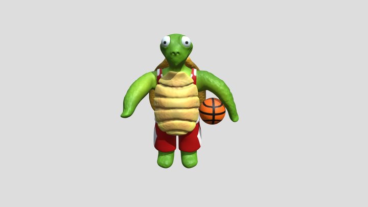 Turtle Basket 3D Model