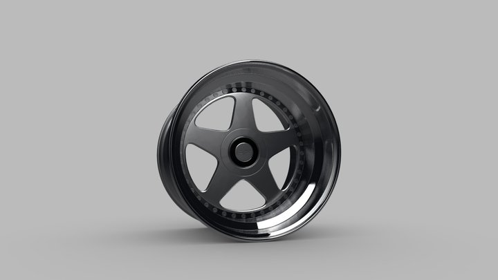 OZ Racing Futura – Detailed Wheel 3D Model 3D Model