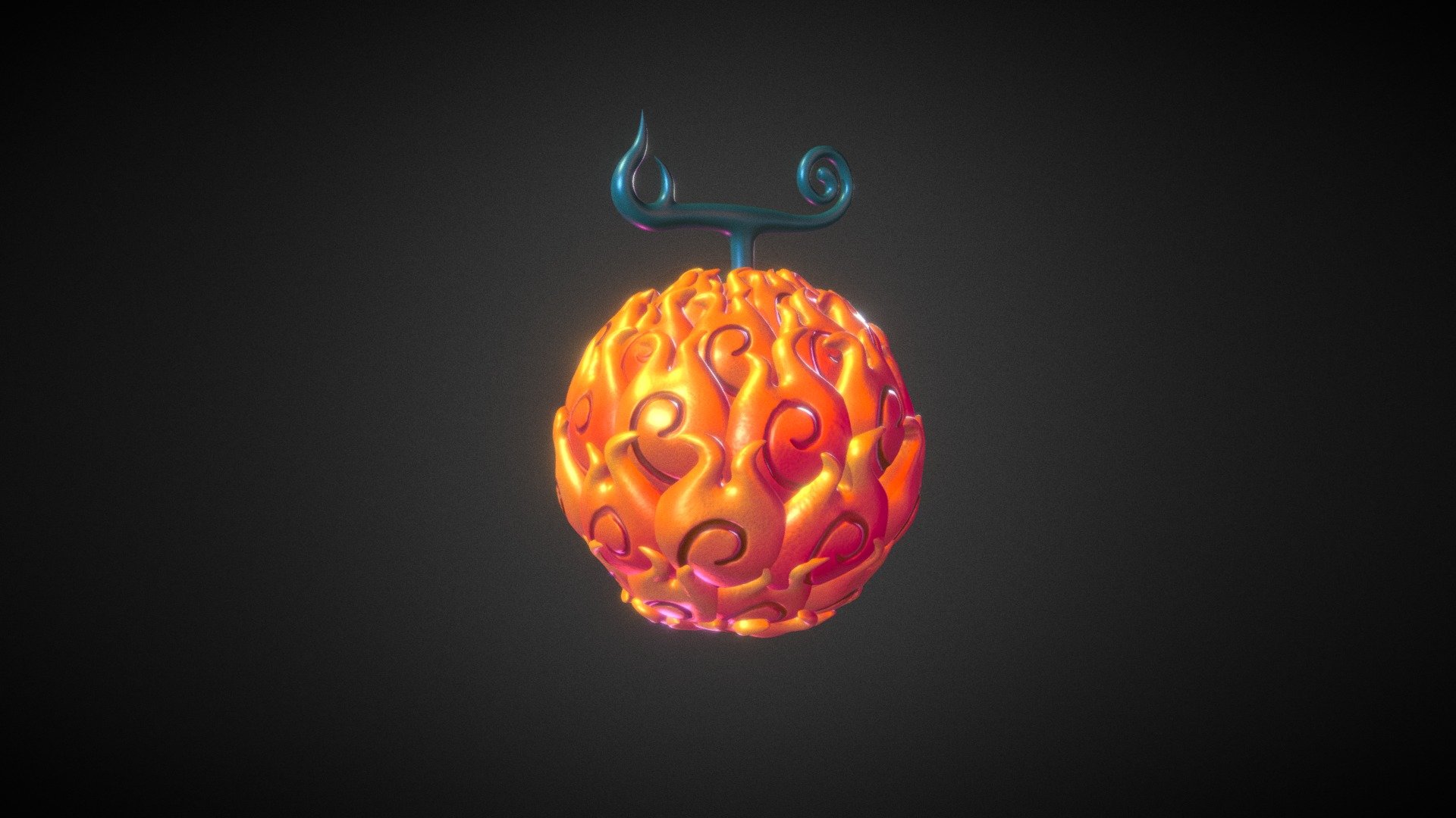 Devil Fruit From Onepiece 3d Model By Wentao X Wendell Wentao Huang 4fa50ef