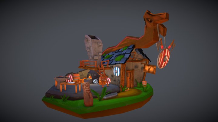Viking Blacksmith - DAE Villages 3D Model