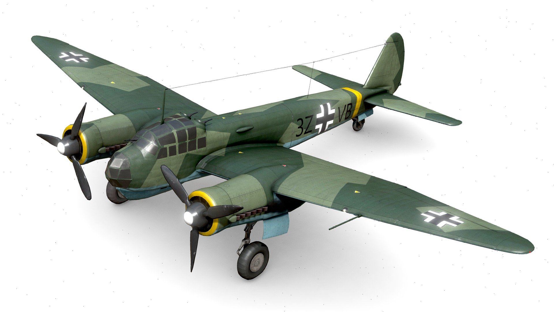Junkers Ju 88 A-4 — Sketchfab embed 3D viewer