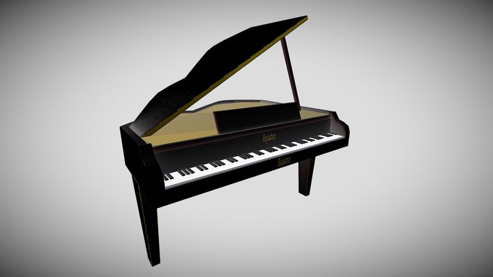 Piano AR/VR/Low Poly Model 3D Model