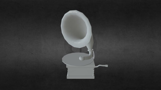 Grammophon 3D Model
