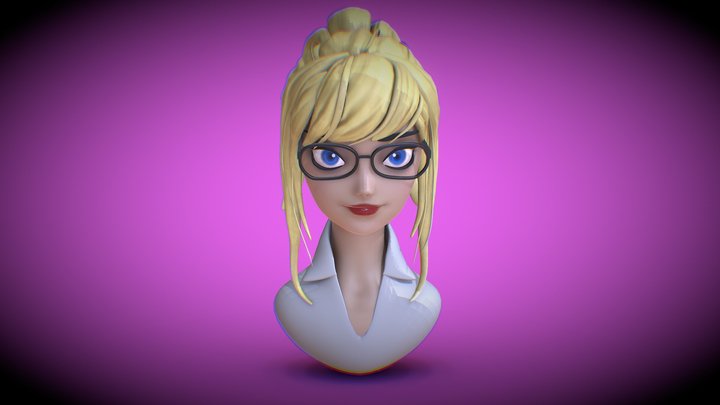 Blonde Girl 3D Model
