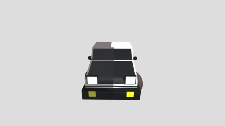 Treuno AE86 (INITIAL D) low poly 3D Model