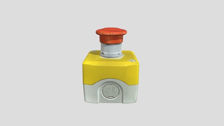 Emergency Button - Einscan SP 3D Model