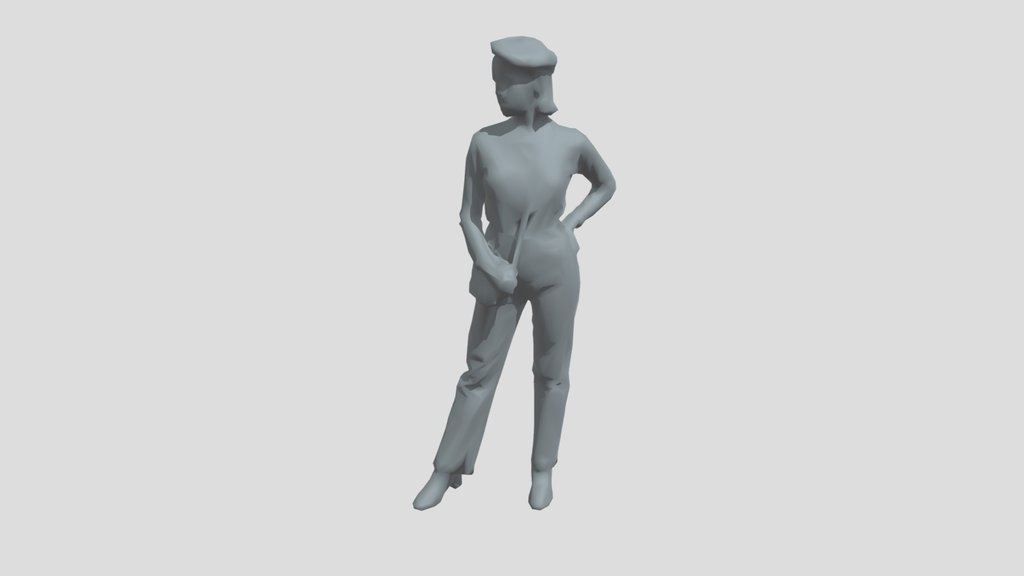 Lowpoly Female Standing