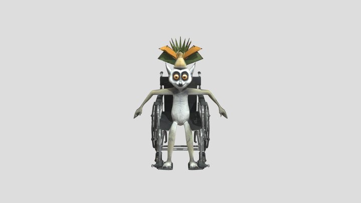King Julien in a Wheelchair