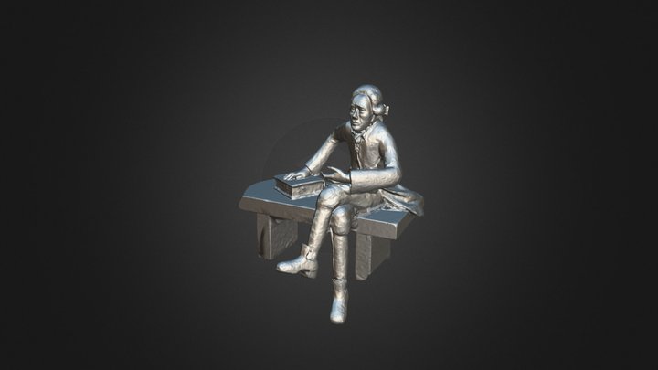Lichtenberg Denkmal Papendiek Low Poly 3D Model