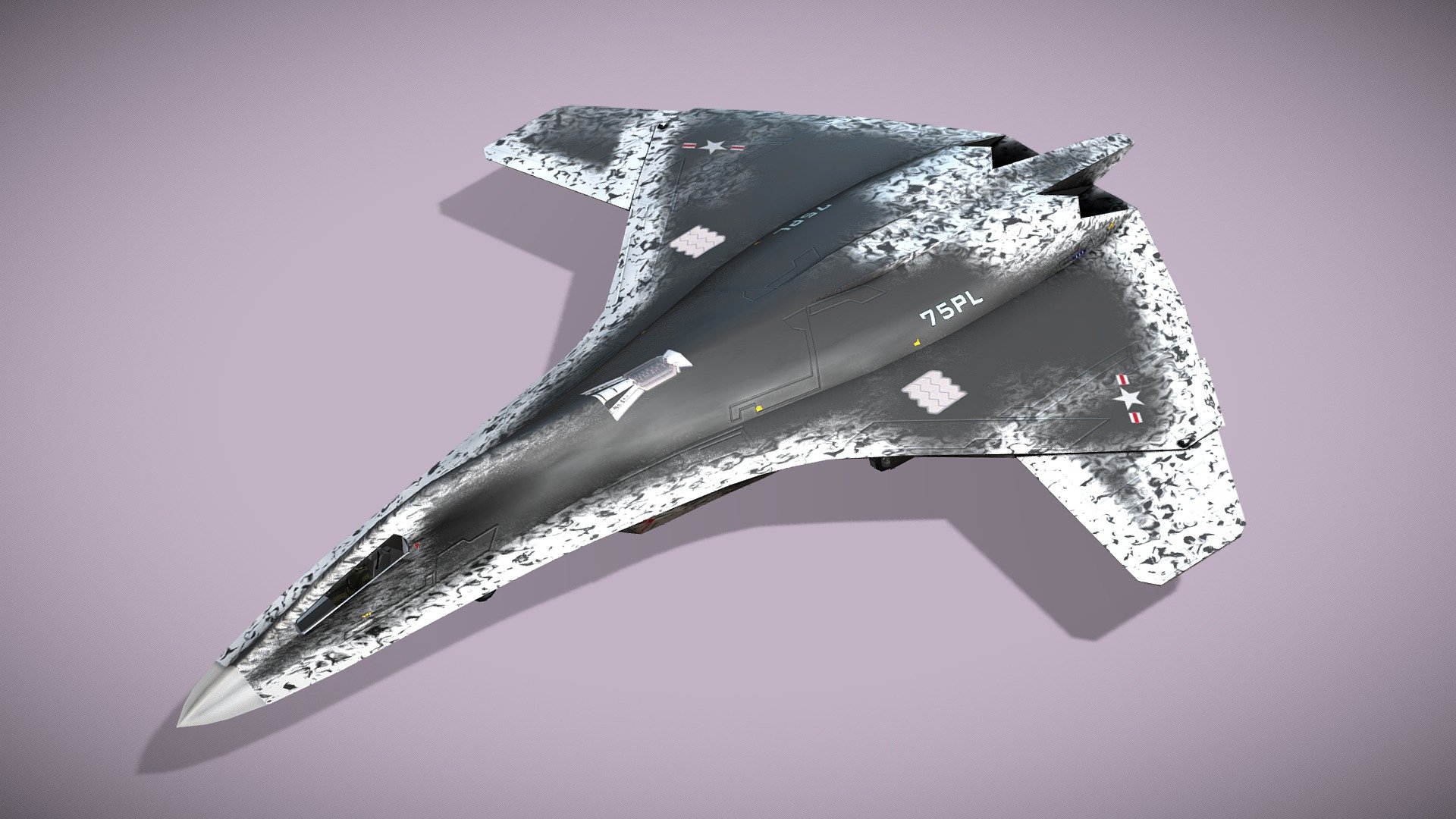 Lockheed Ngad Deux Concept Fighter Buy Royalty Free 3d Model By