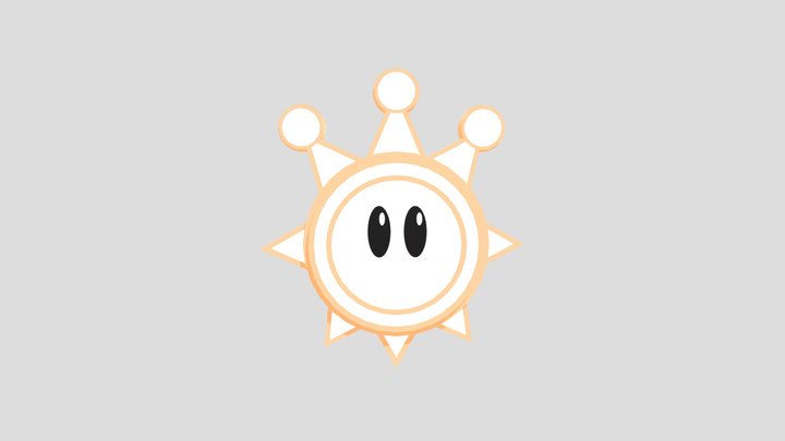 mario-shine-sprite 3D Model