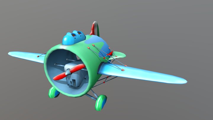 Flying Circus - Stipa-Caproni | Game Art 3D Model