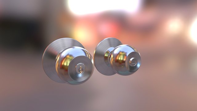 3d Topuz Kapı Kolu 3D Model