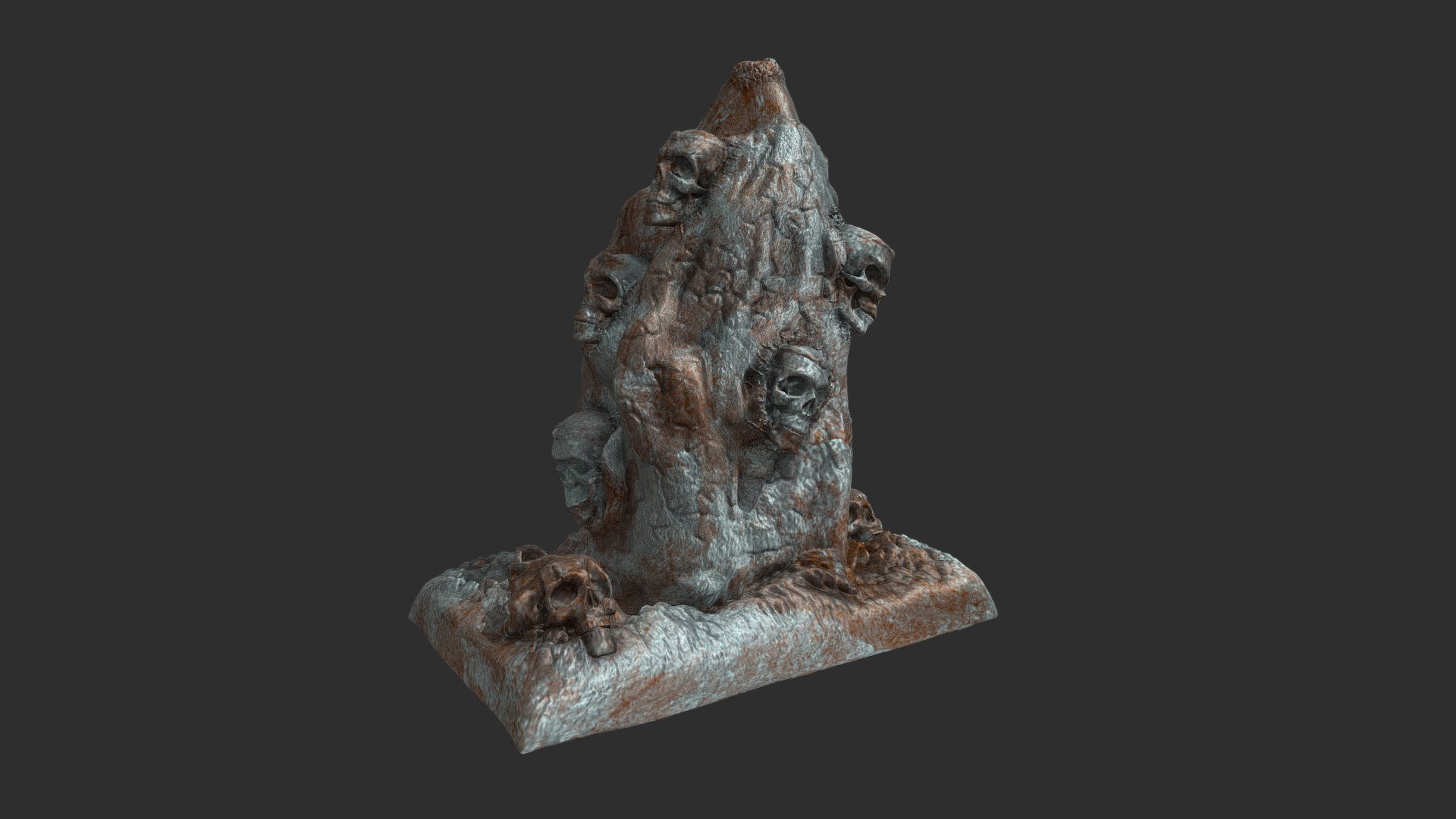 skull statue