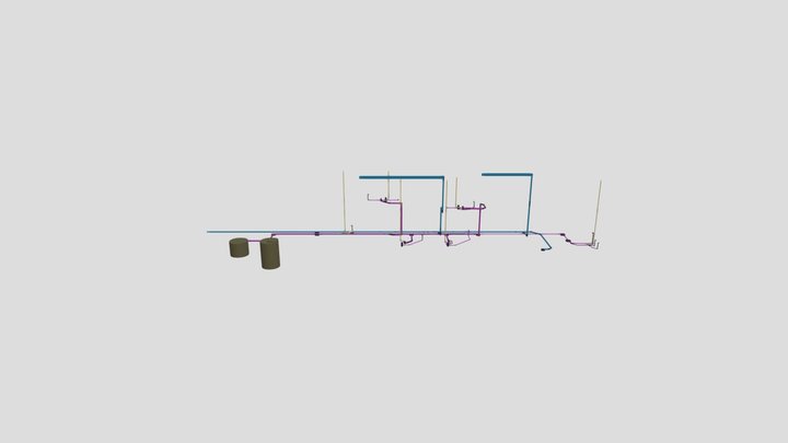 Projeto Sanitário Residêncial - N | D 3D Model